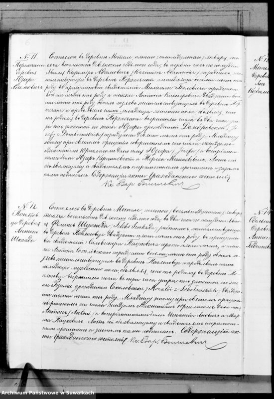 Obraz 9 z jednostki "Duplikat aktov graždanskago sostojanija Metel