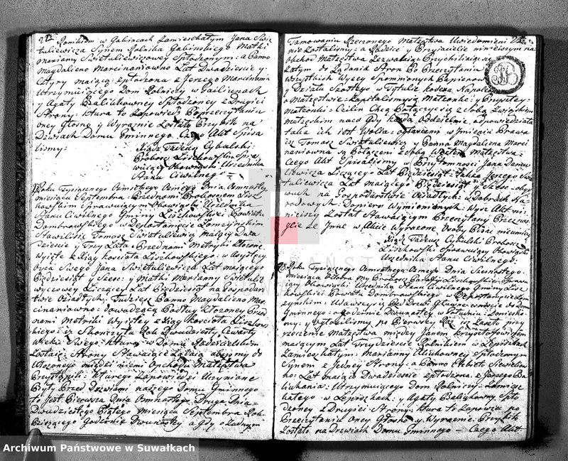 Obraz 15 z jednostki "Ta księga Małżeństw Honorowa Parafij Liszkowskiey"