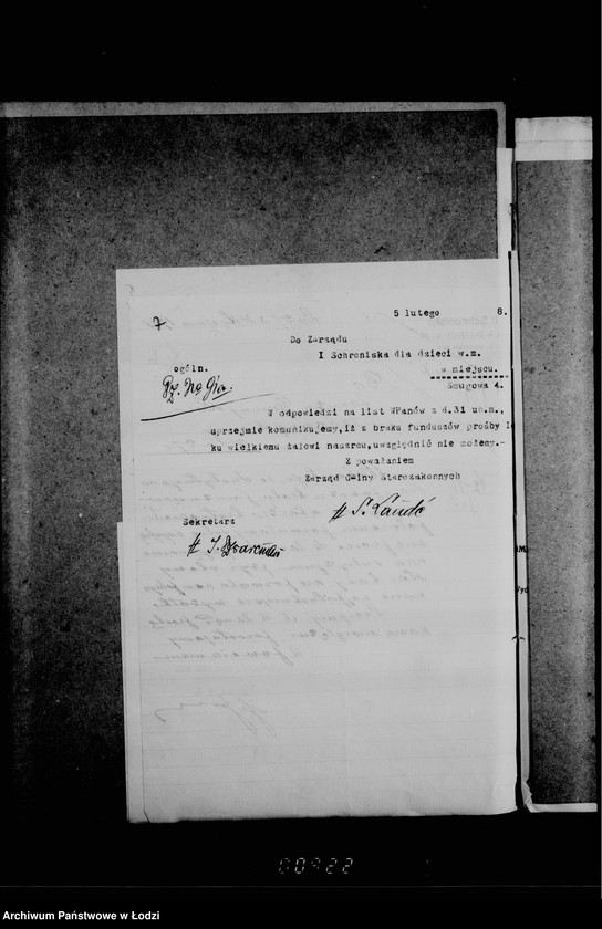 Obraz 11 z jednostki "Akta dotyczące podań różnych instytucji o subsydia"