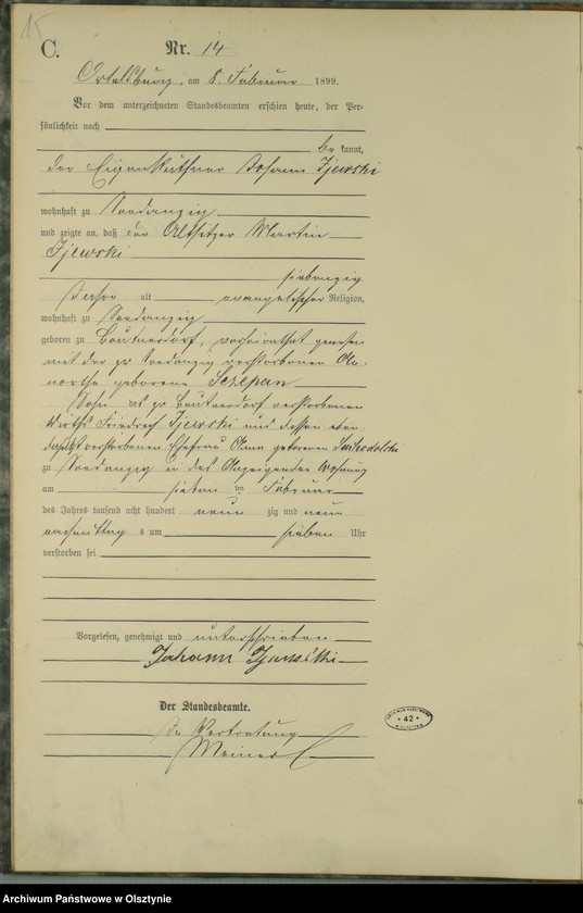 image.from.unit.number "Sterbe-Haupt-Register Nr 1 - 52"