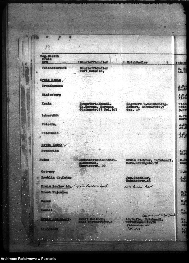 Obraz 18 z jednostki "Wykaz przedsiębiorstw budowlanych w Kraju Warty"