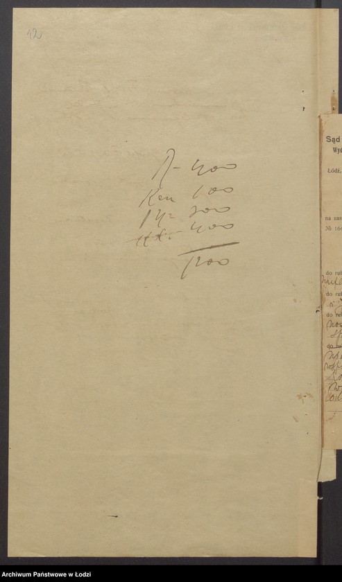 Obraz 14 z jednostki "Judel Fisz, Fajtel Berman- Judel Fisz i S-ka- wyrób i sprzedaż manufaktury"