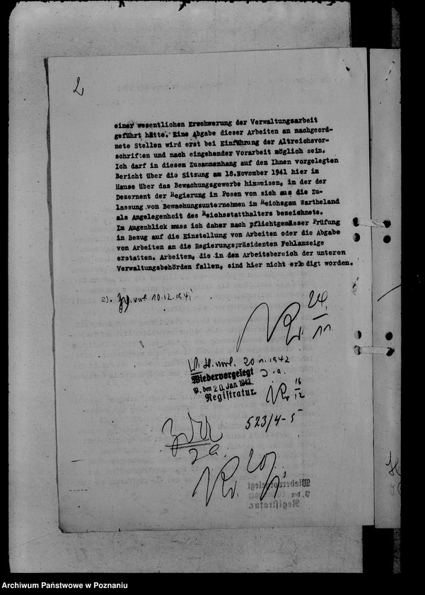 Obraz 6 z jednostki "Korespondencja sztabu gospodarczego przy namiestniku w Kraju Warty"