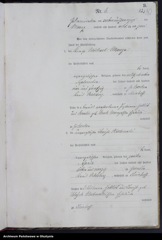 image.from.unit.number "Heiraths-Haupt-Register Nr 1 - 22"
