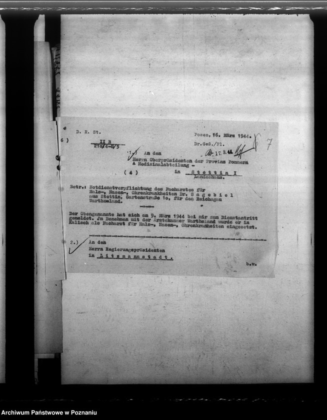 Obraz 11 z jednostki "Notdienstverpflichtung der Ärzte"