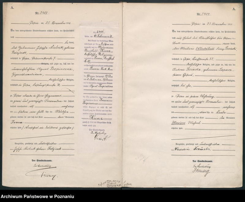 Obraz 9 z jednostki "Księga miejscowa urodzeń tom VI [Rejestr główny urodzeń]"