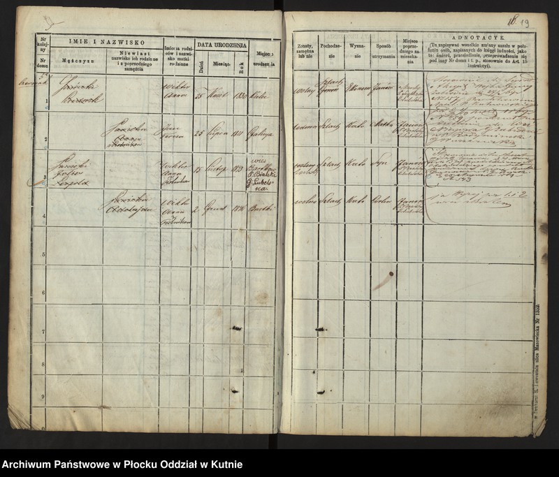 image.from.unit.number "[Księga ludności stałej wsi: Budzyń, Dobrzelin i Marianków]"