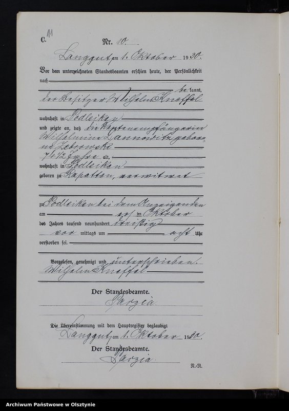 image.from.unit.number "Sterbe-Neben-Register Nr 1 - 16"