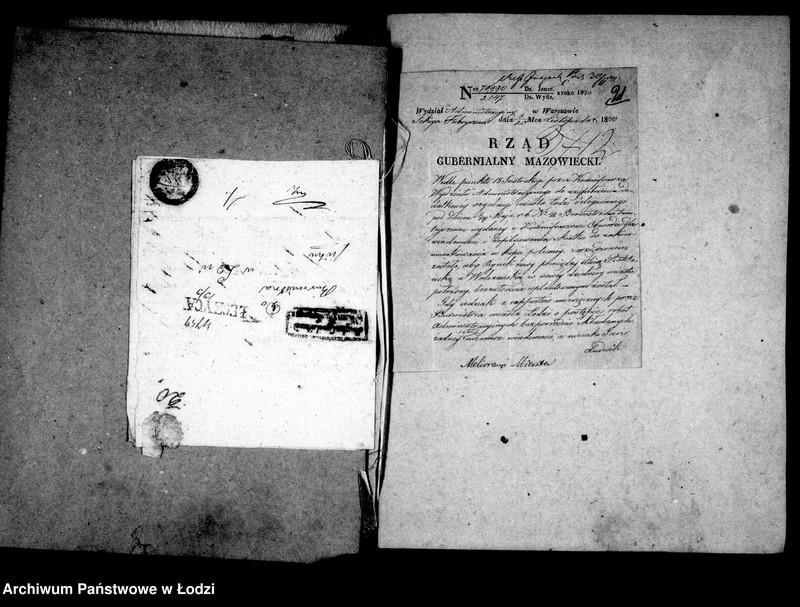 Obraz 18 z jednostki "Akta ławnika czynnego osady rękodzielniczej Łódki tyczące się melioracji miasta i nazwy ulic"