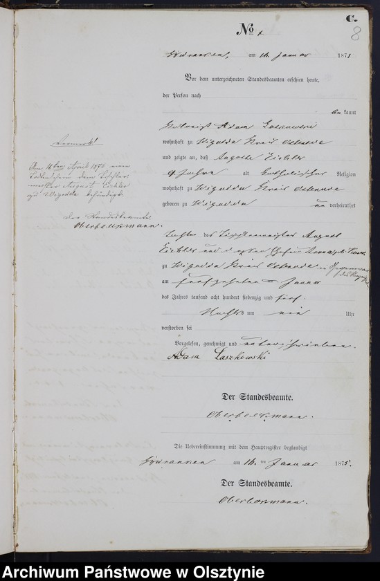 image.from.unit.number "Sterbe-Neben-Register Nr 1 - 110"