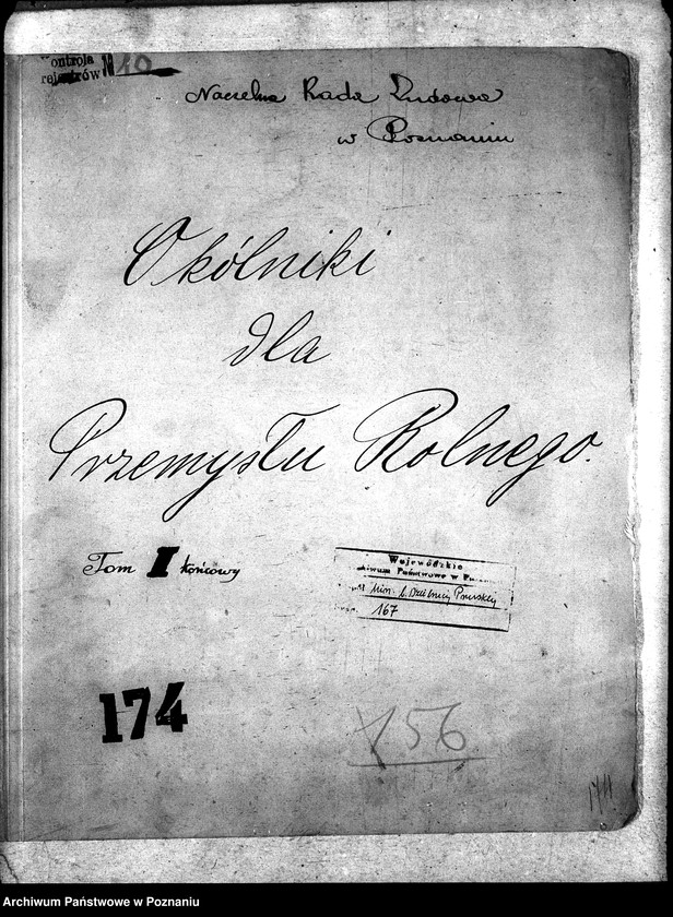 Obraz 4 z jednostki "Naczelna Rada Ludowa w Poznaniu Okólniki dla Przemysły Rolnego"