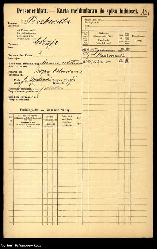 image.from.unit.number "[Spis ludności Łodzi] Fiszerman - Flaszek"