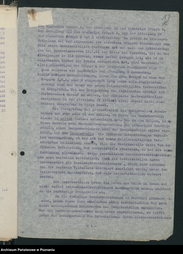 Obraz 20 z jednostki "[Zarządzenia dot. Wysiedlania ludności polskiej]"