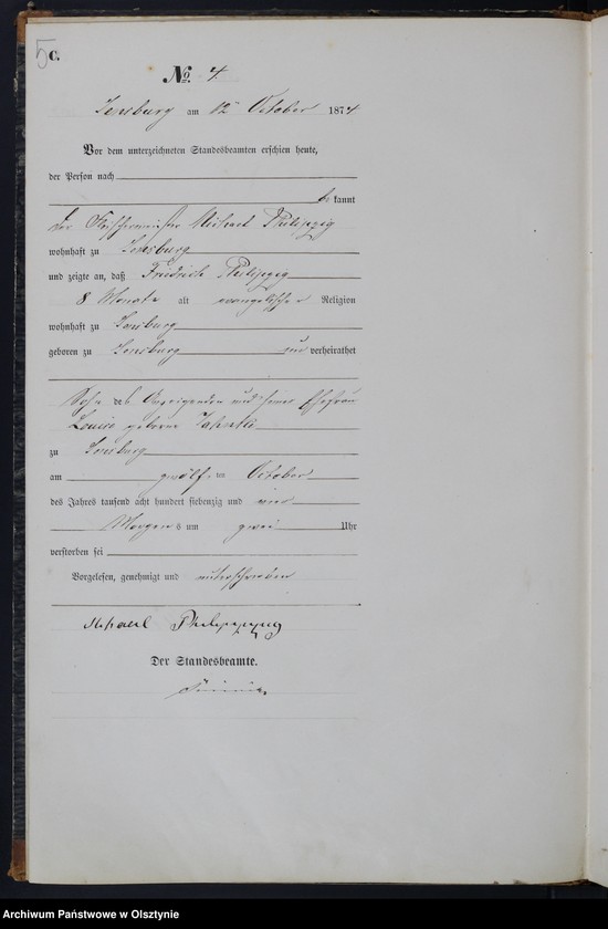 image.from.unit.number "Haupt-Sterbe-Register Nr 1 - 52"