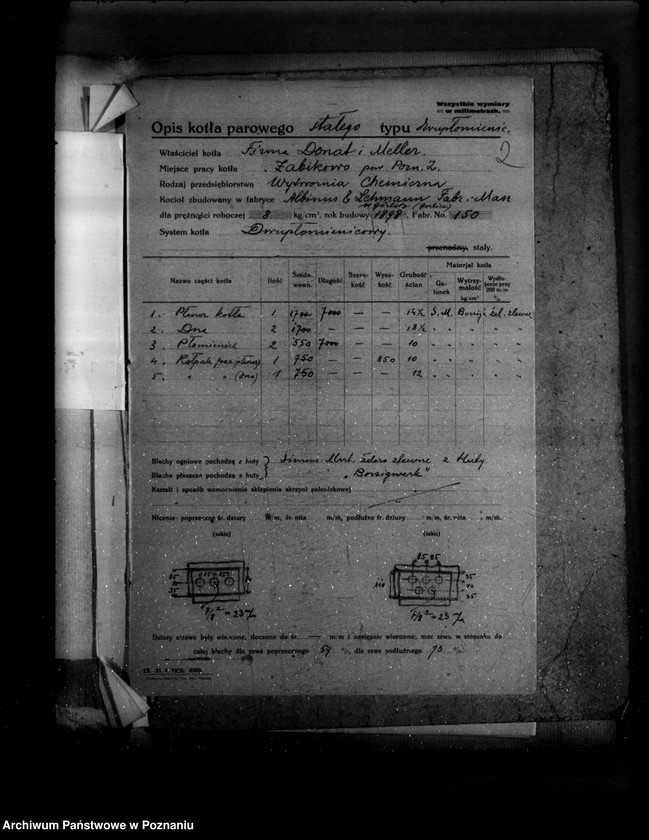 Obraz 6 z jednostki "Wytwórnia Chemiczna Firmy Donat i Meller w Źabikowie powiat poznański nr woj. 10"