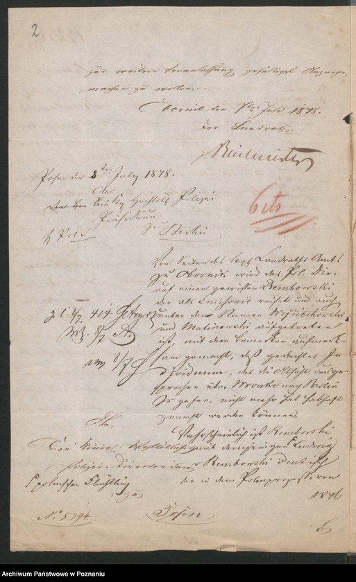 Obraz 5 z jednostki "A. betr. Rembowski alias Malinowski alias Woyciechowski und der Artillerie-Hauptmann vom Rembowski"