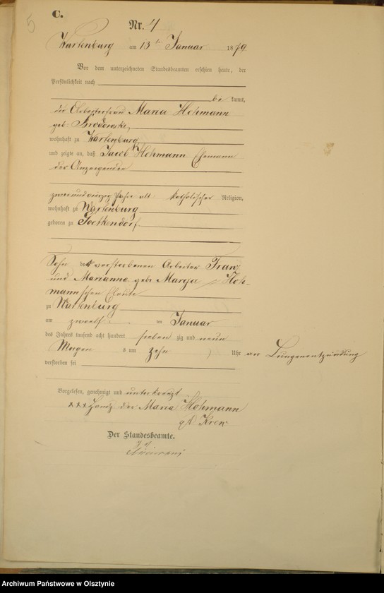 image.from.unit.number "Sterbe-Haupt-Register Nr 1 - 126"