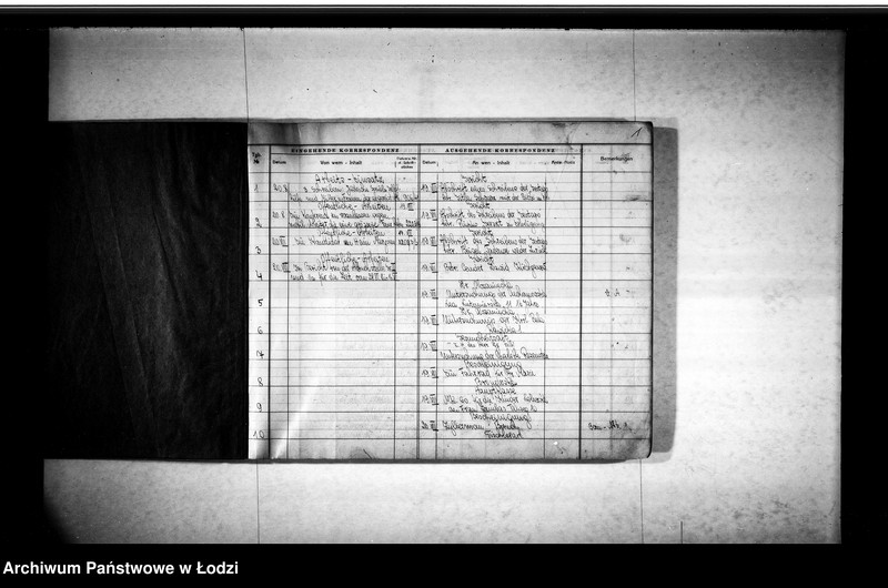 Obraz z jednostki "Tagebuch [Dziennik przychodzącej i wychodzącej korespondencji]"