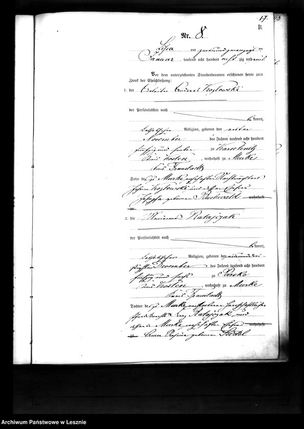 Obraz 18 z jednostki "[Księga małżeństw - wieś]"