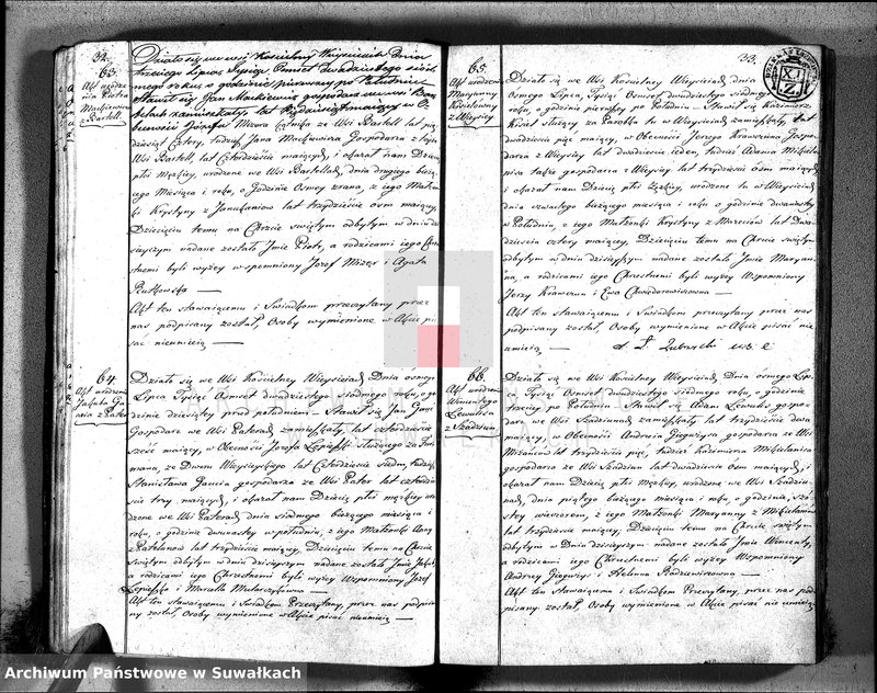 image.from.unit.number "Duplikat urodzonych, zaślubuionych i zeszłych parafii wieysieysiey na rok 1827"