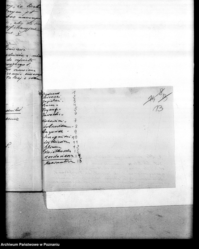 Obraz 17 z jednostki "Organizacja pracy w Kuratorium, wykazy imienne pracowników inspektoratów"