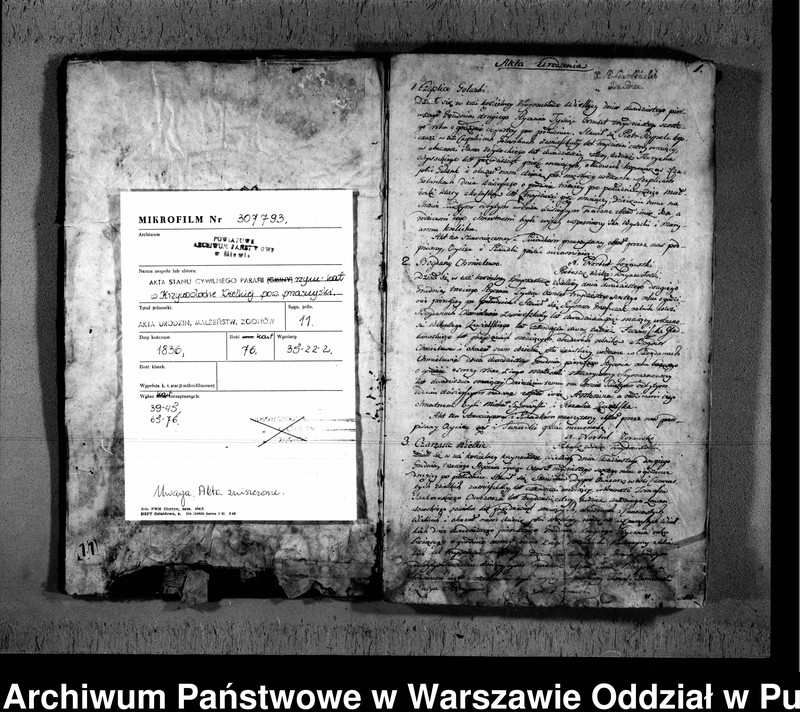 image.from.unit.number "Akta urodzeń, małżeństw i zgonów"