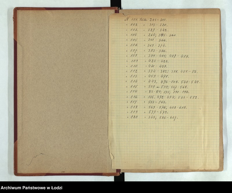 Obraz 2 z jednostki "Księga ludności stałej Łódź - cyrkuł I nr 73-120"