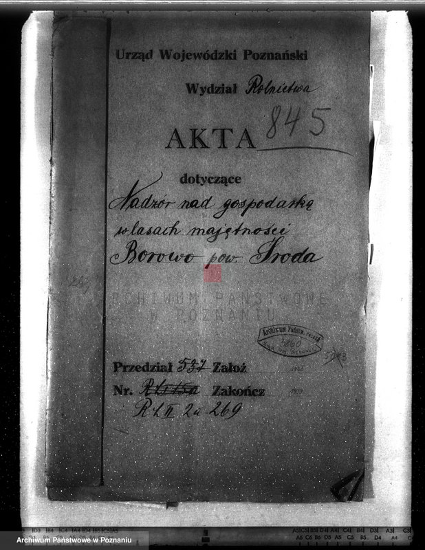 Obraz 4 z jednostki "Nadzór nad gospodarką w lasach majętności Borowo powiat średzki"