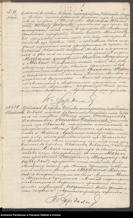 Obraz 10 z jednostki "Księga urodzeń, małżeństw i zgonów [za] rok 1910"