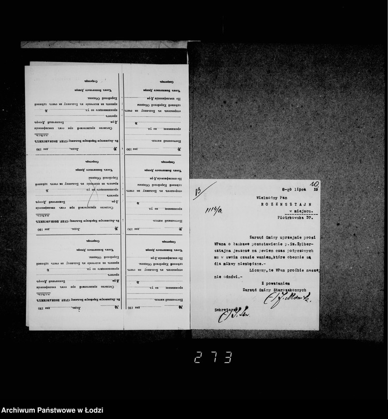 Obraz 14 z jednostki "Akta dotyczące mikwy przy ul. Zachodniej 58"