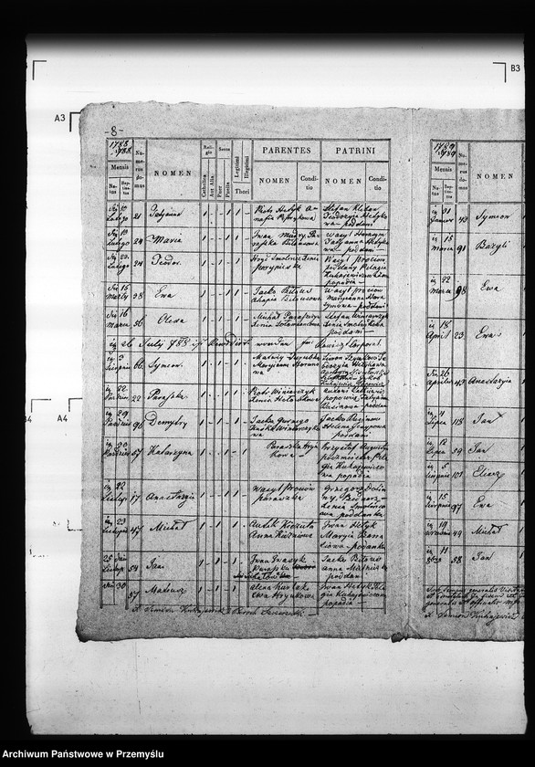 Obraz 13 z jednostki "[Kopie ksiąg metrykalnych parafii Szczerzec z filią Parypsy (dekanat Niemirów)]"