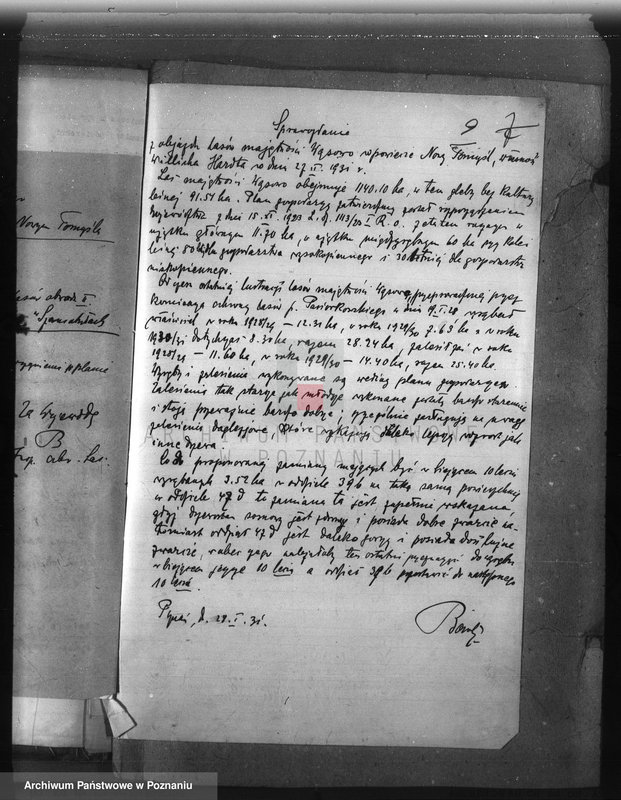 Obraz 14 z jednostki "Majętność leśna Wąsowo w powiecie nowotomyskim"