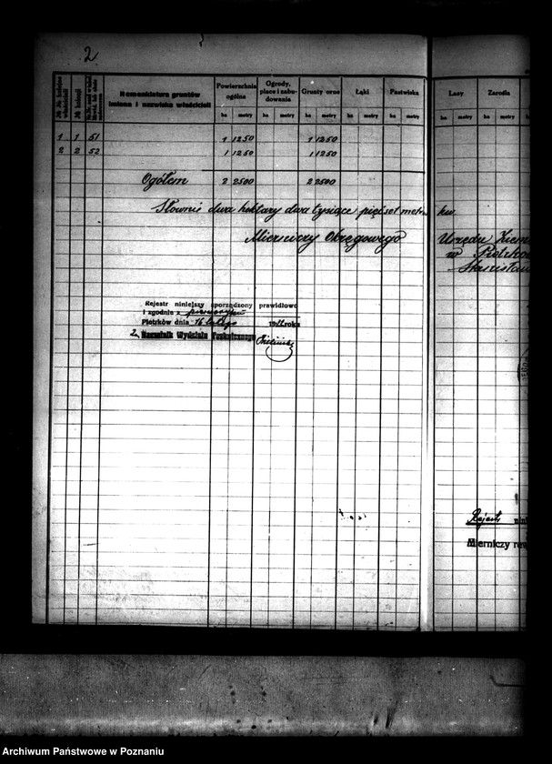 Obraz 5 z jednostki "Rejestr pomiarowy wsi Spławie powiatu konińskiego /regulacja serwitutów/"