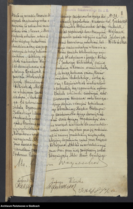 Obraz 4 z jednostki "Akta małżeństw - unikat [Wpisy zaczynają się od aktu nr 39 z dnia 15 października 1930 roku, zakończono na akcie nr 70 z dnia 16 października 1935 roku]"