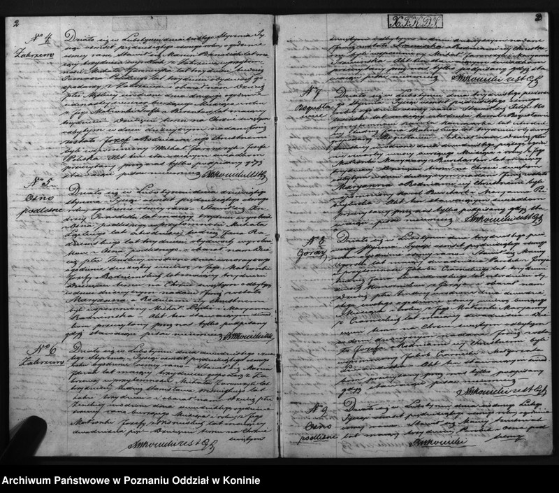 Obraz 4 z jednostki "Dowody urodzonych, zaślubionych i zmarłych"