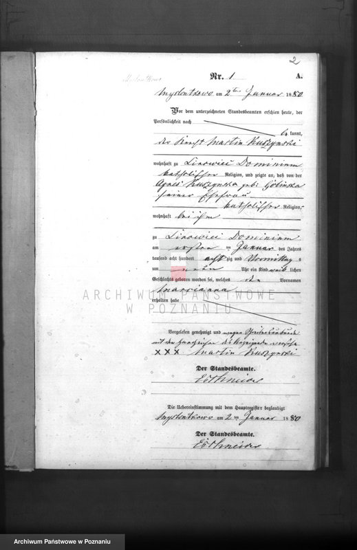 Obraz z jednostki "Księga urodzeń"