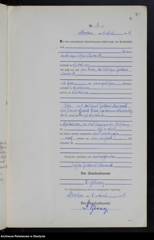 image.from.unit.number "Sterbe-Neben-Register Nr 1 - 16 [ Księga zgonów - wtóropis ]"
