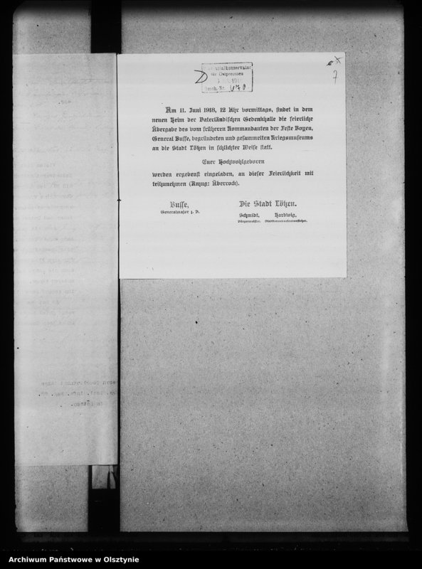 image.from.unit.number "Lötzen, Gedenkhalle, Feste Boyen"