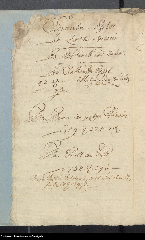 image.from.unit.number "Passenheimsche Hospital-Rechnung"