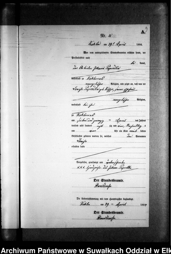 image.from.unit.number "Geburts-Neben-Register des Preussischen Standes-Amtes Kehlen Kreis Angerburg"