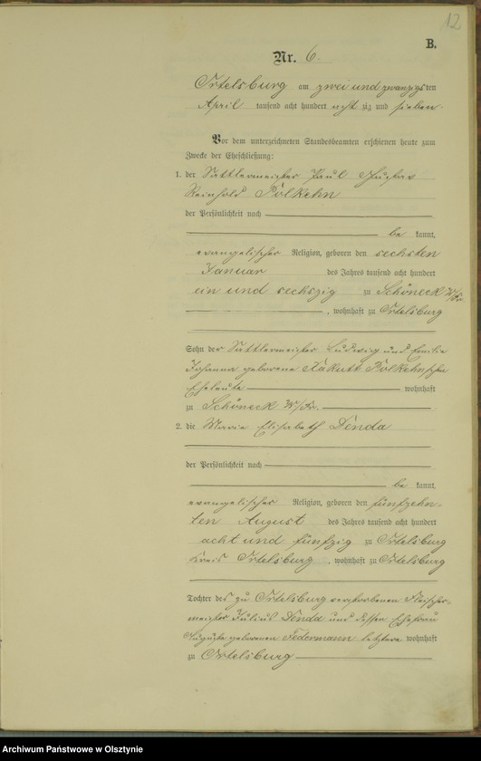 image.from.unit.number "Heiraths-Haupt-Register Nr 1 - 22"