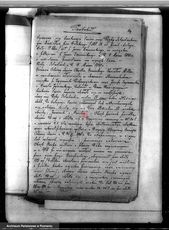 Obraz 18 z jednostki "Sprawa nieprawego wykarczowania lasu i zamiana go na użytek rolny w lasach majątku Dęby Szlacheckie własność P. J. Żeromskiego"