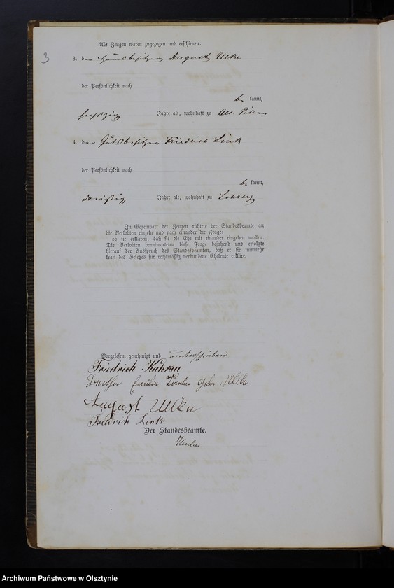 image.from.unit.number "Heiraths-Haupt-Register Tom I,Nr 1 - 29"