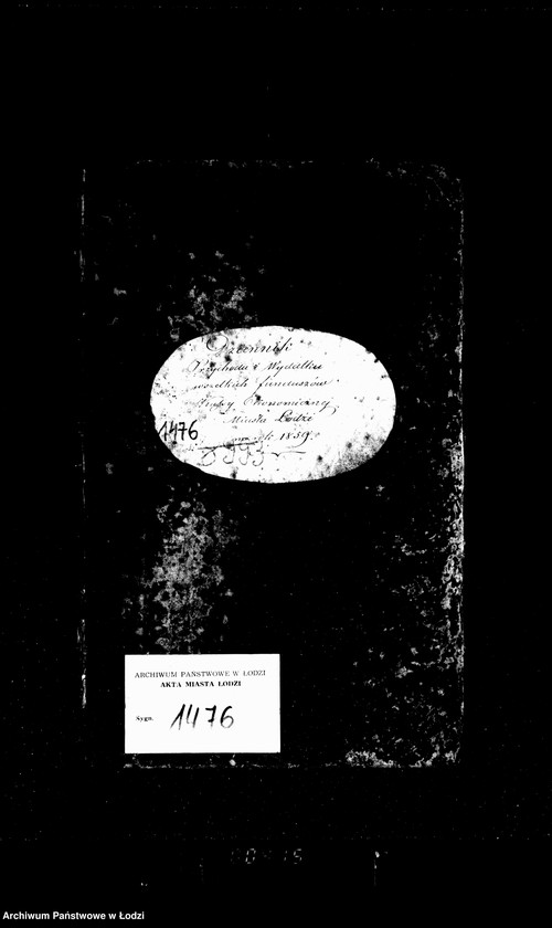 Obraz 4 z jednostki "Dziennik przychodu i wydatku wszelkich funduszów kasy ekonomicznej m. Łodzi na r. 1859"