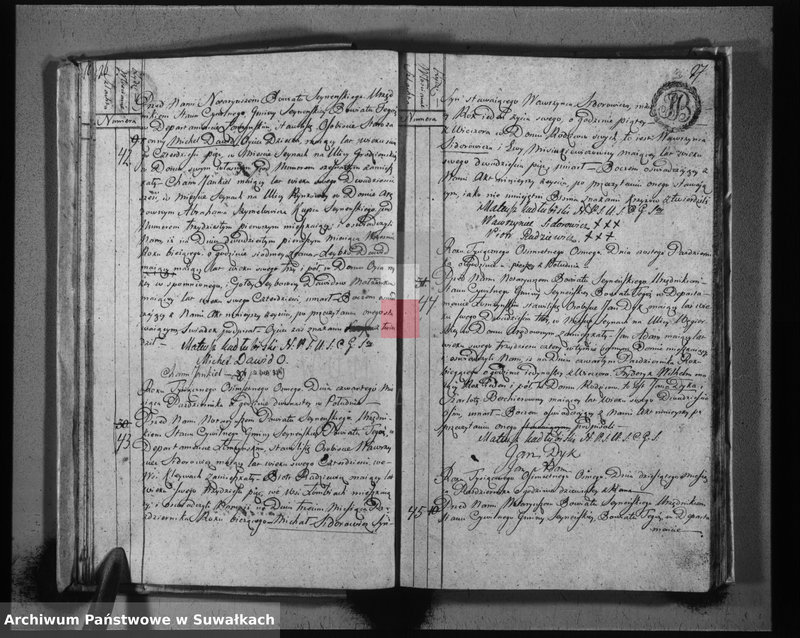 image.from.unit.number "Akta zejścia gminy seyneńskiey 1808"
