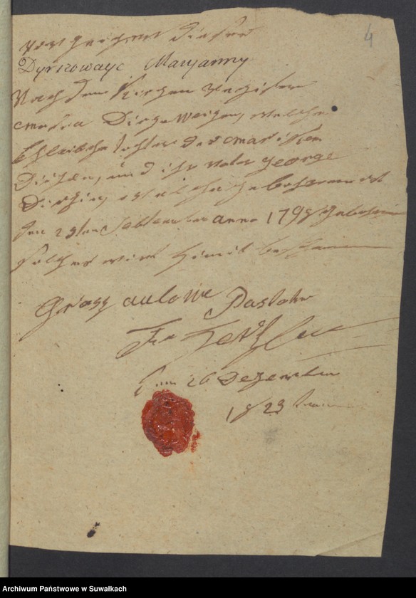 image.from.unit.number "Wizajny Rzym.-Kat. 1824. [Dokumenty do akt małżeństw]"