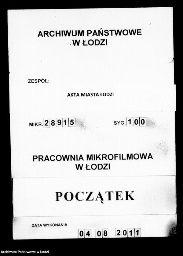 Obraz 1 z jednostki "Akta tyczące się entrepryz"