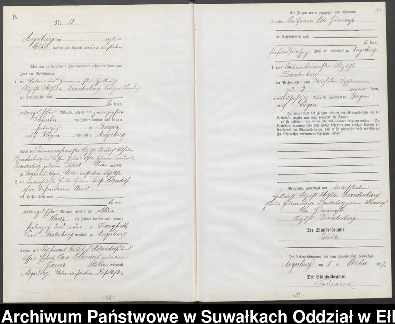 image.from.unit.number "Heiraths-Neben-Register des Preussischen Standes-Amtes Angerburg Kreis Angerburg"