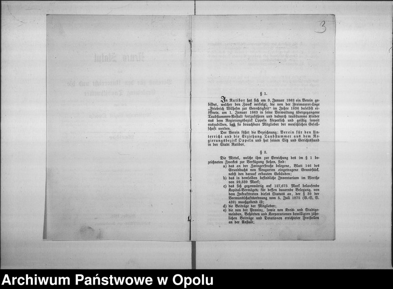 Obraz 7 z jednostki "Acta des Magistrats zu Oppeln betreffend die Taubstummen und Blinden-Institute Vol. II"