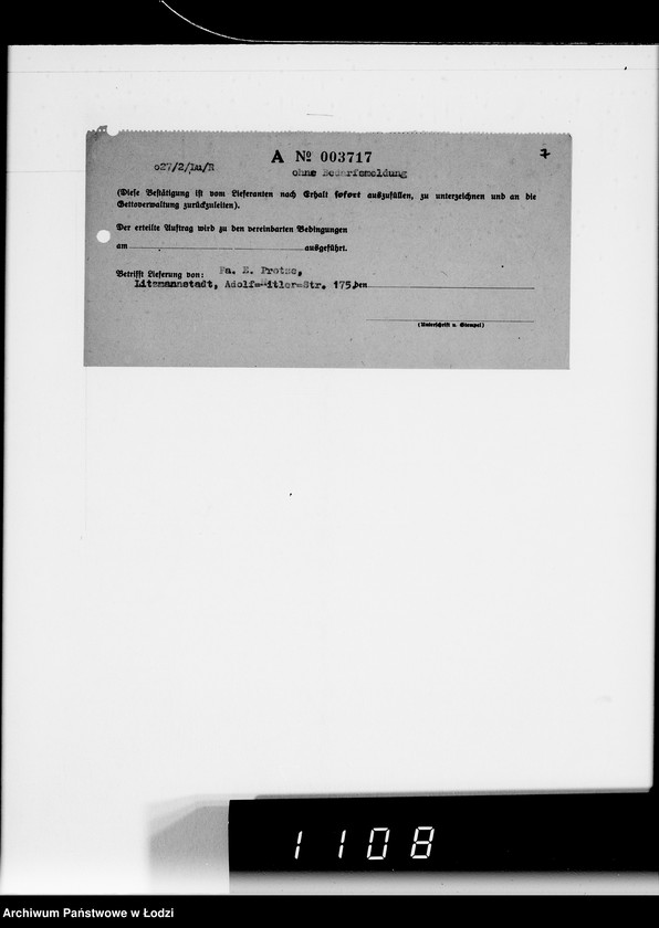 Obraz 11 z jednostki "Aufträge, Lieferscheinen und Rechnungen 3712-7810."